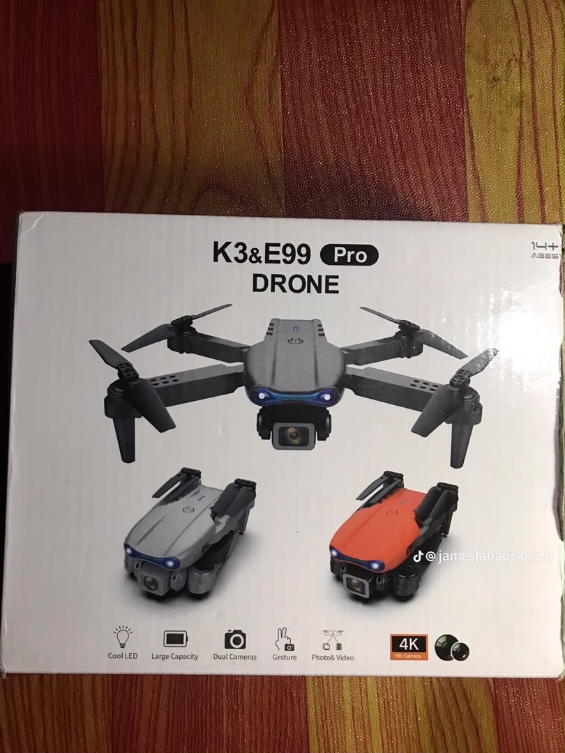 Drone E99 Pro avec 4K HD caméra - Noir